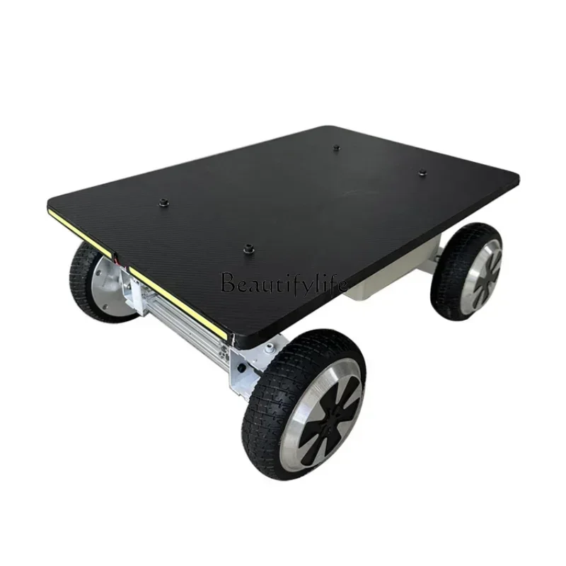 Flat Electric Remote Control Cars Chassis Wheel Large Load Independent Steering Ultra-Long Life Battery 4 Drive