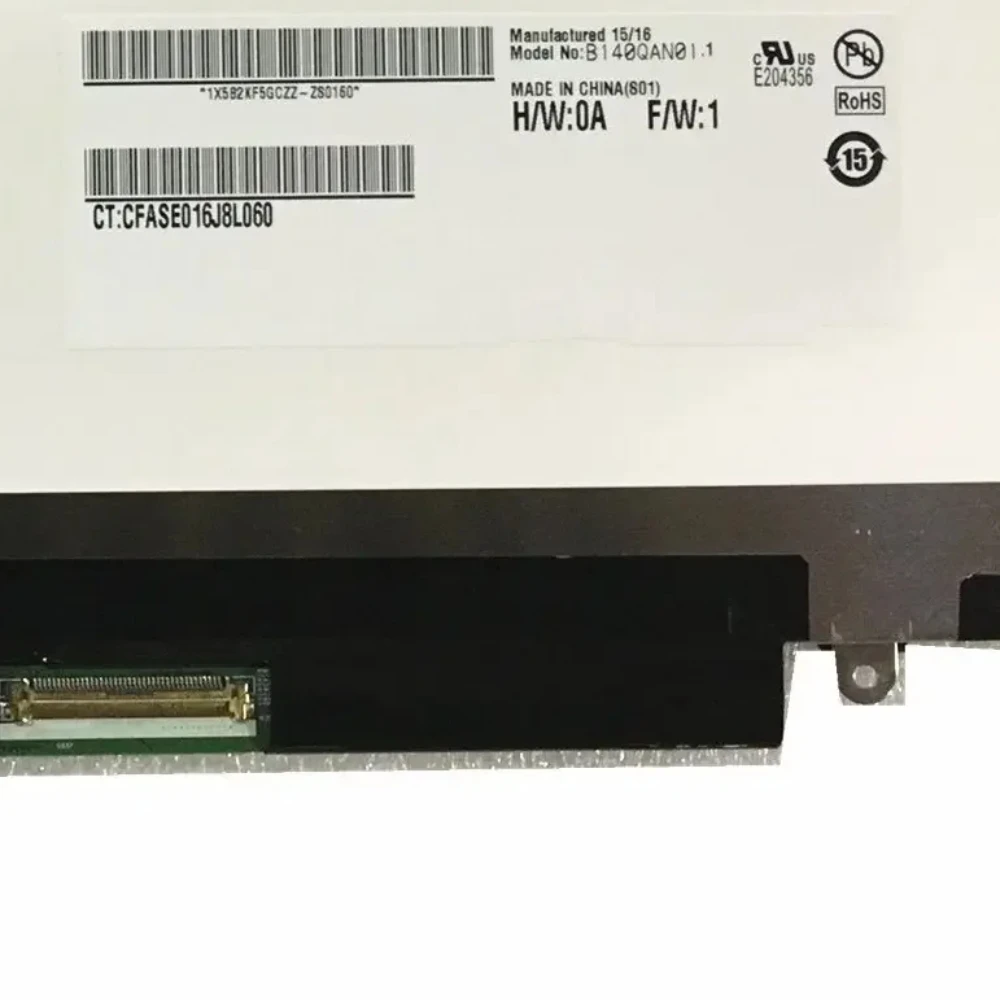 

B140QAN01.1 14.0 inch Laptop LCD LED Screen 2560X1440 No-Touch