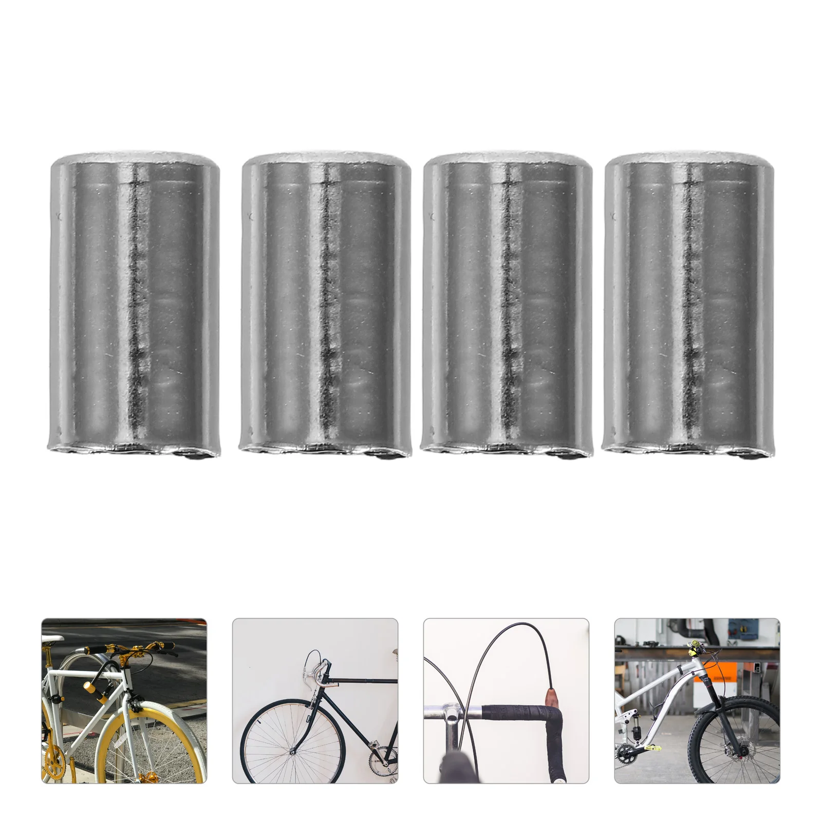 

100pcs Bicycle Cable Cap 5mm Copper Dust Proof Bike Brake Line Accessories Wire Caps for Mountain Road Bikes Long Lasting