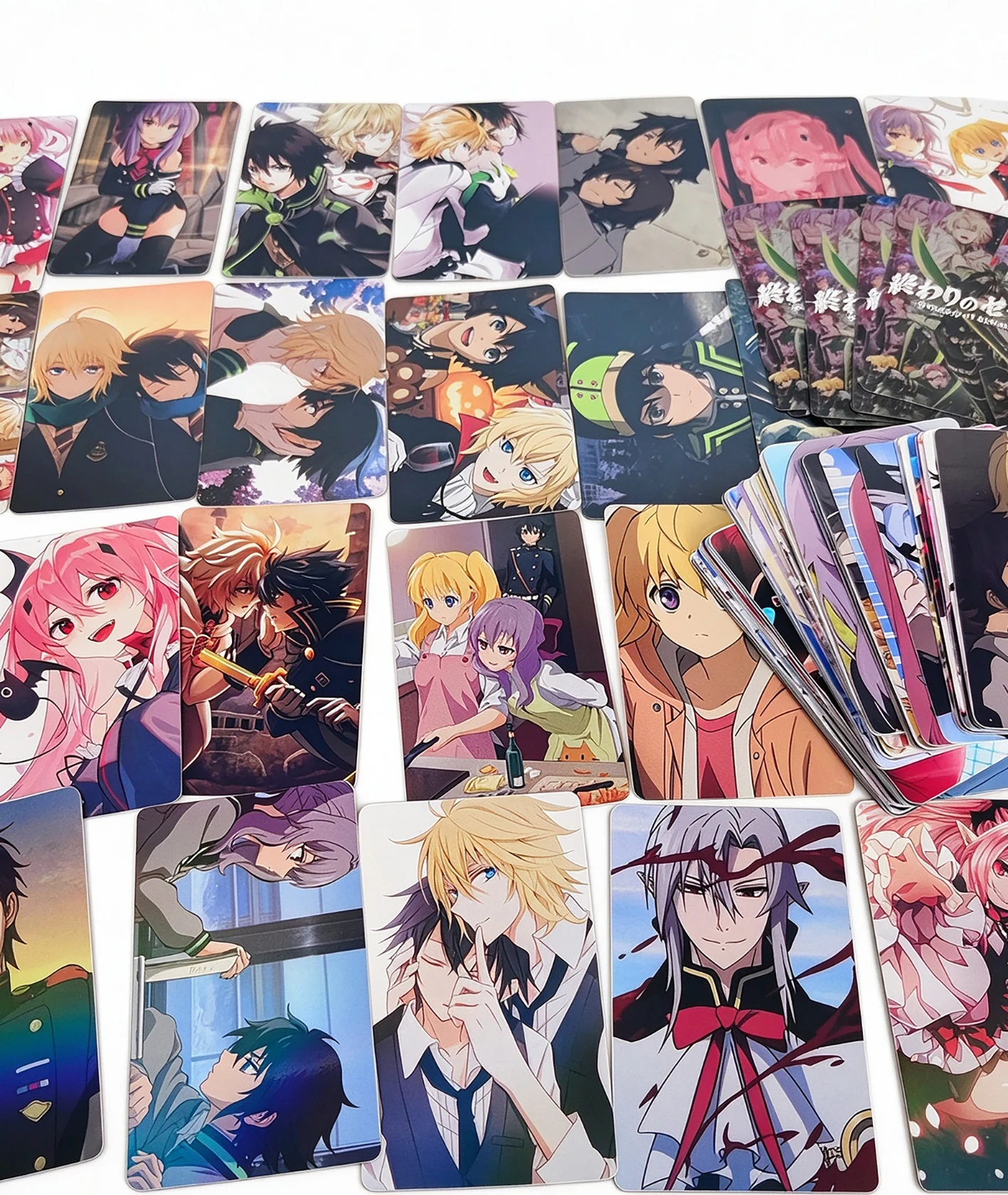 96pc/set Seraph Of The End Manga Laser Lomo Card Album Comic Characters Photo Card Fans Collection Cards