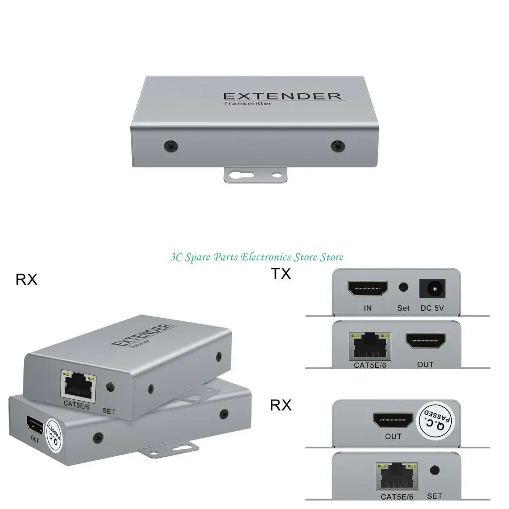 

SZ HDMI-совместимый преобразователь Lan Extender Poe Cat5e для 6 Ethernet IP-сигнала 10