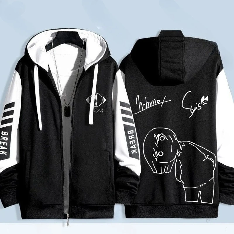Yorushika n-buna suis música impressão 3d zip up moletom com capuz feminino/masculino streetwear hip hop zíper jaqueta com capuz agasalho casual