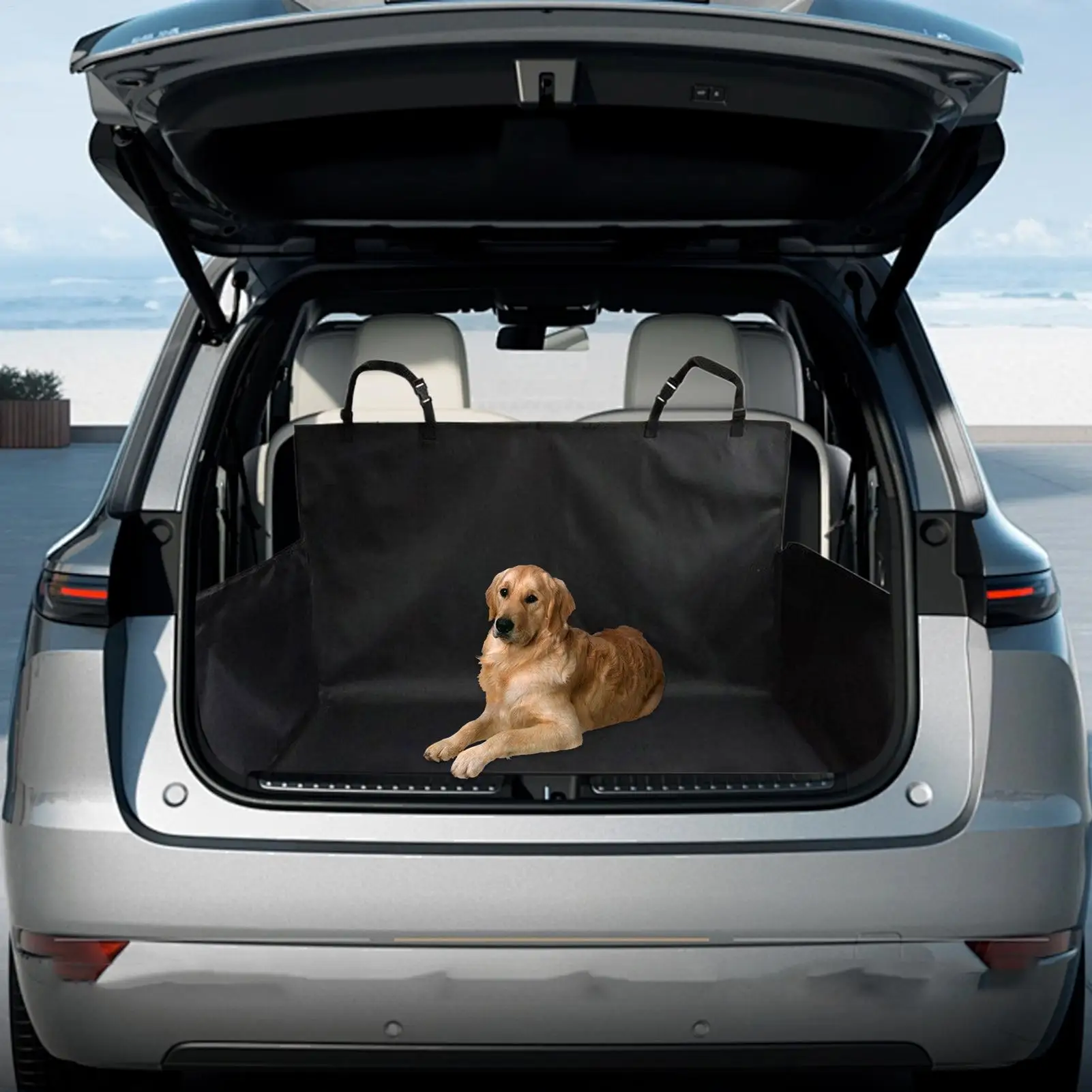 

Car Dog Mat Lightweight Dog Seat Protector Non-Slip Pad Dustproof Protector With Storage For Truck Long Trips Vehicle Provide