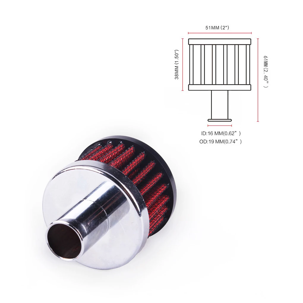 Car Air Filter Portable High Flows Crankcase Vent Cover Professional Mini Breather Filters Automobiles Filters for Motorcycle