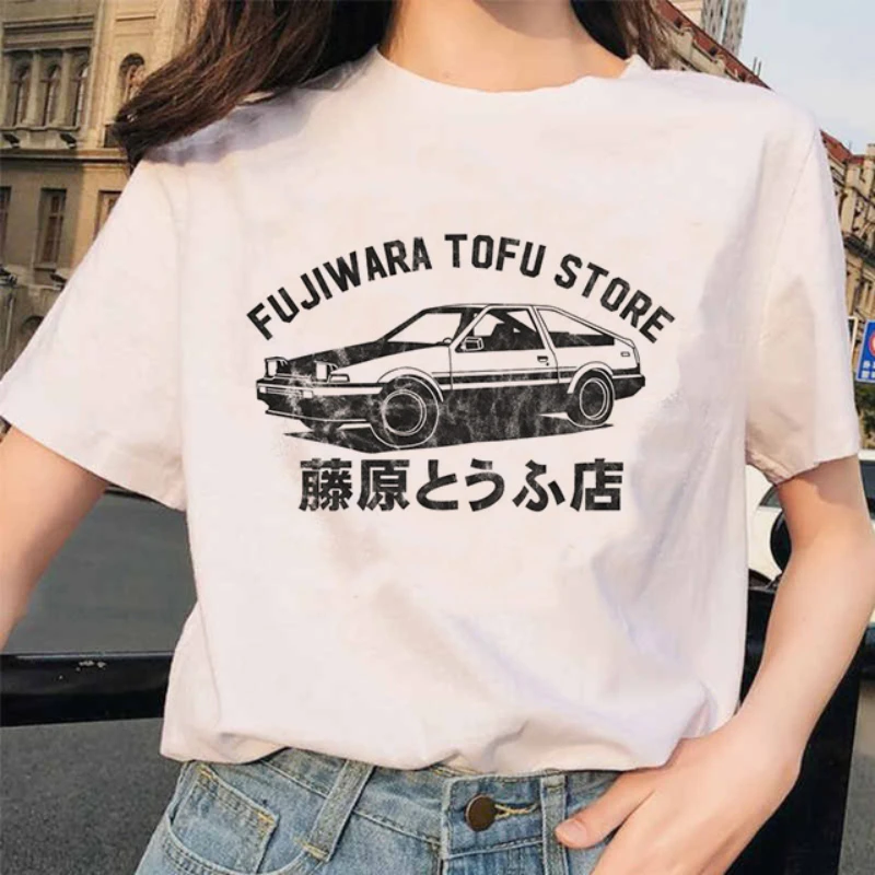 Hot Funny Japanese Anime Cartoon Kawaii Graphic for Women Harajuku Summer Casual Round Neck Short Sleeve Tops Tees Unisex