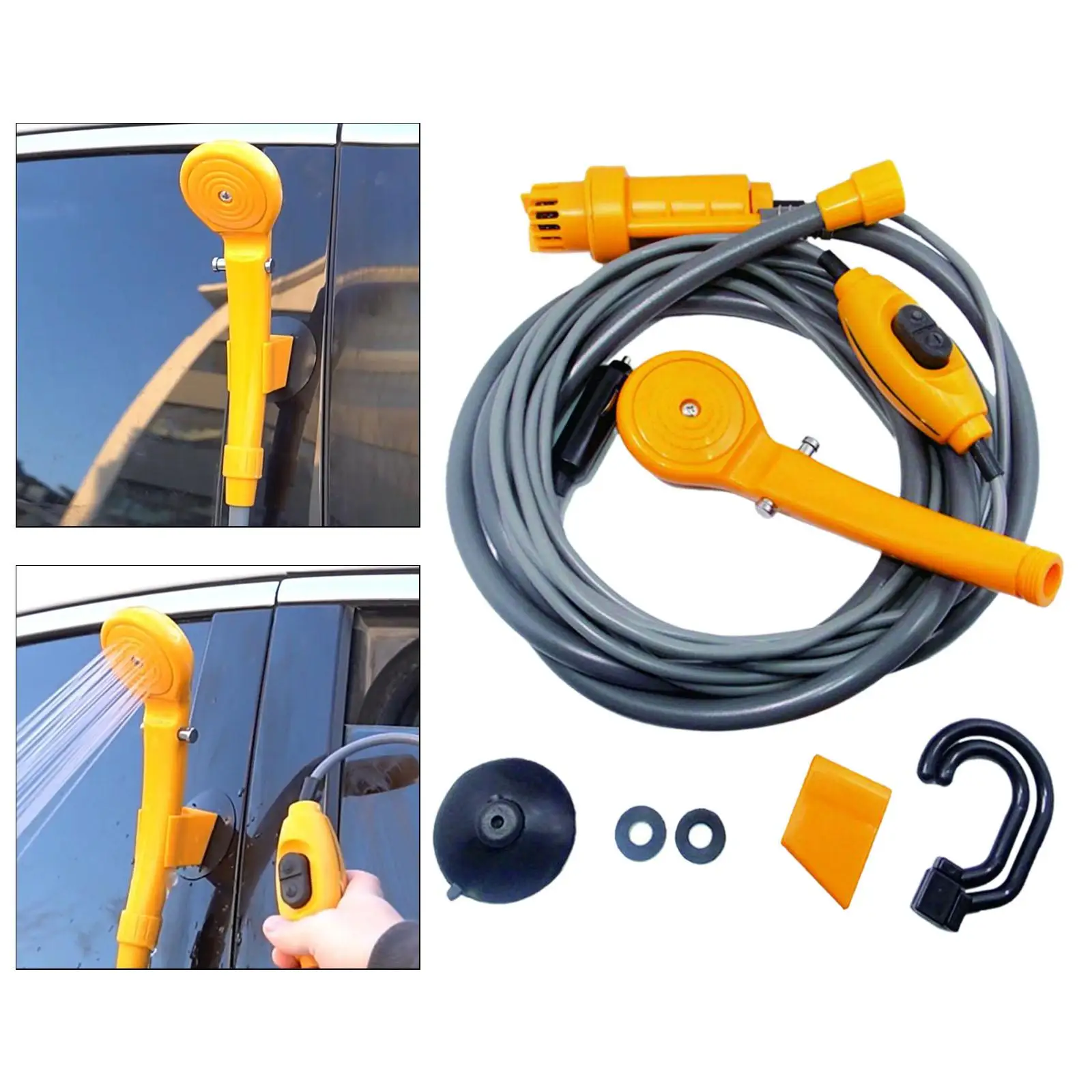 

Generic Camp Shower DC12V Car Shower Portable Yard with Hose