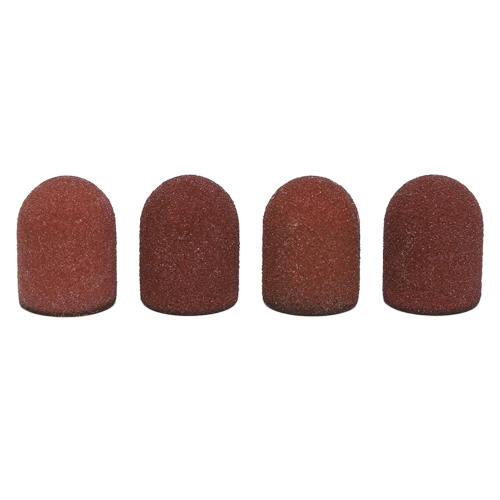 50 Pieces Set 80# Grit Nail Sanding Bands Replacement Bands Easy To Use Nail Polishing Heads Professional Grade