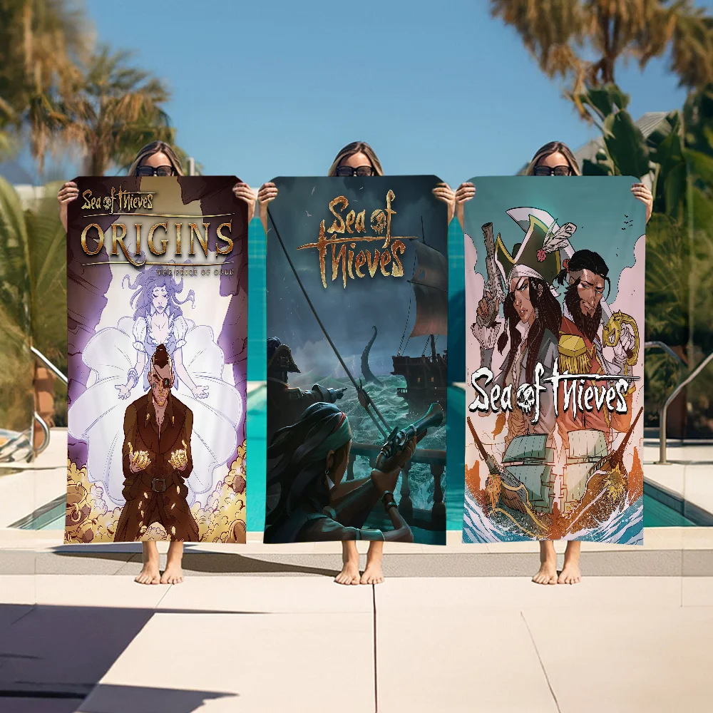 

S-Sea Of T-Thieves Big Microfiber Beach Towels Quick Dry Towel Sand Beach Towels Pool Towel For Travel Swim Pool Yoga