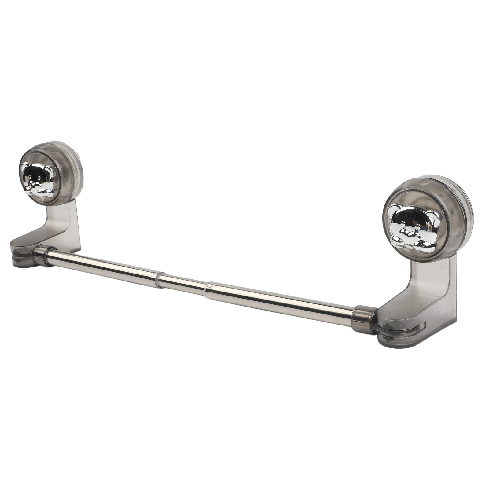 

Sleek Stainless Steel Adjustable Bath Holder; Perfectly Fits Your Space While Keeping Towels Within Easy Reach