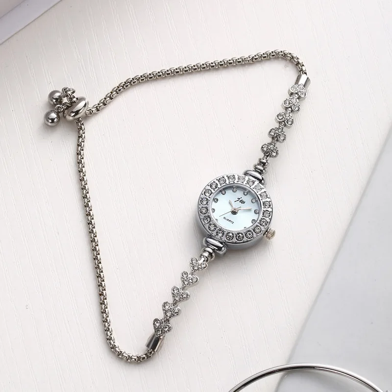 Goldie women's full diamond bracelet watch, niche light luxury style drawstring accessory watch, women's quartz watch