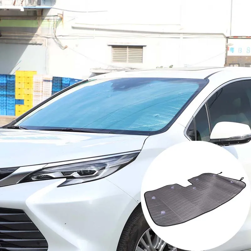 For Toyota Sienna 2021-2023 Car Front Windshield Sunshade Protection Sun Protection Thermal Insulation Car Front Glass Sun Block