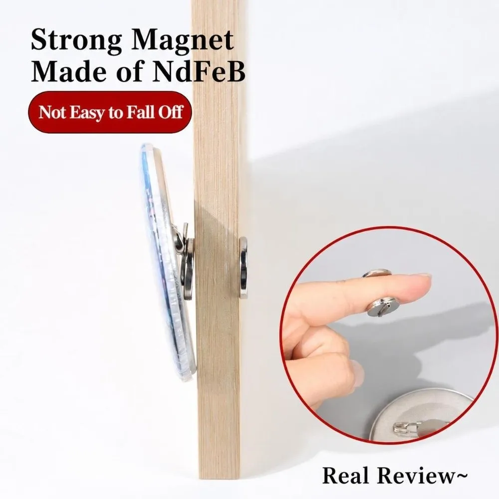 4Pairs Magnetic Brooch To Fridge Magnet Converter Brooch to Fridge Magnet DIY Accessories Badge Magnetic Conversion Kit