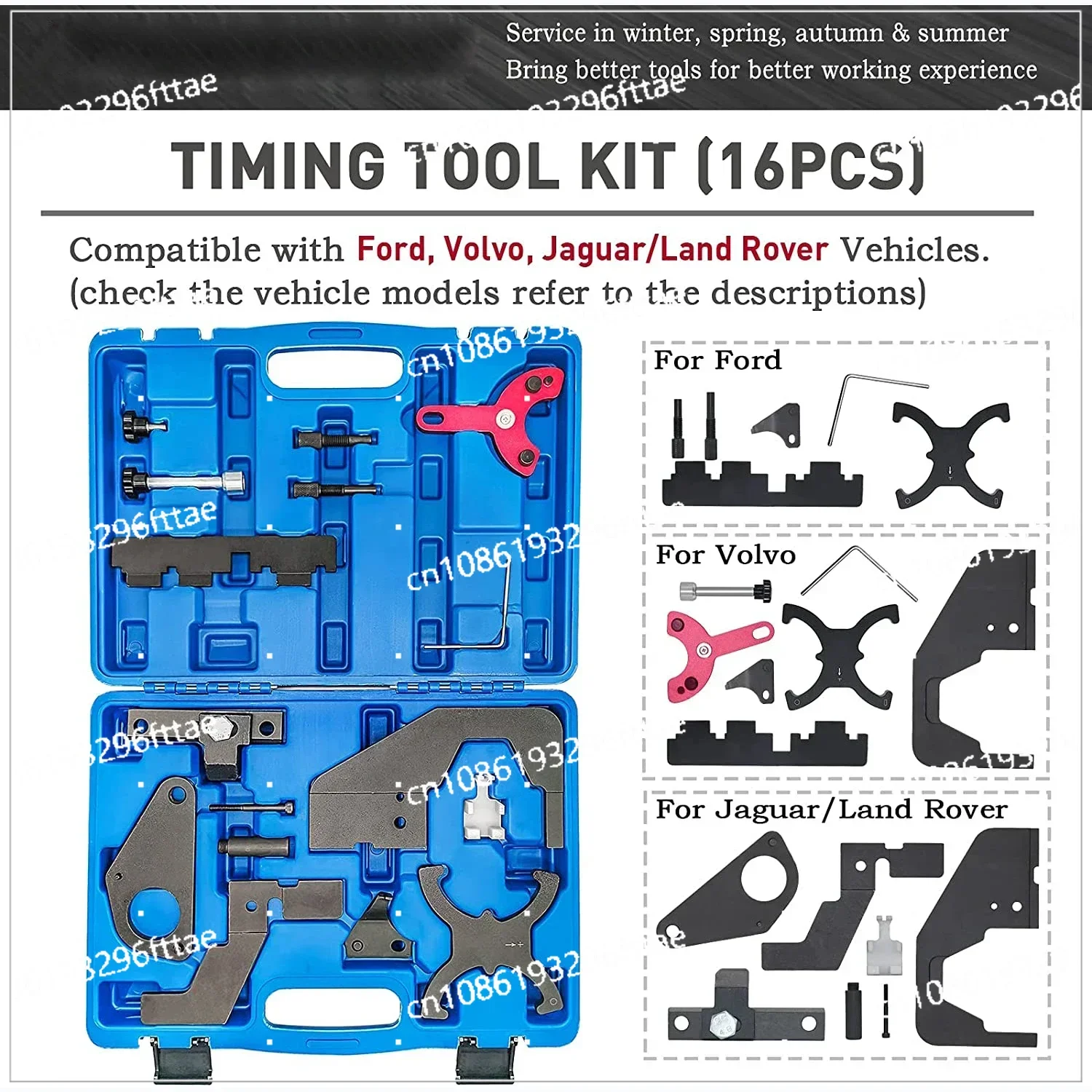 Engine Timing Tool Kit for Volvo Ford 1.5 1.6 2.0 Jaguar Land Rover Evoque 2.0T Camshaft Alignment Locking Set