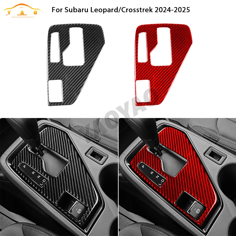 

For Subaru Crosstrek 2024 For Impreza 2024 Carbon Fiber Car Gear Shift Panel Interior Trim Accessories