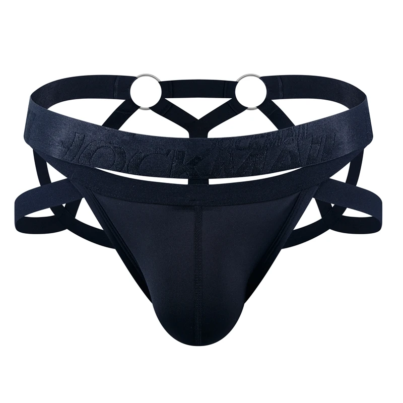 JOCKMAIL Men Sexy G String Thong Erotic Jockstrap Bondage Gay Underwear Penis Pouch Harness Lingerie Hollow Sissy Underpants