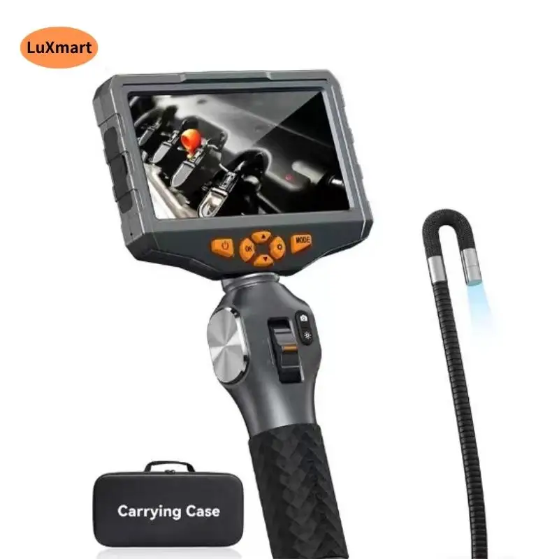 

Articulating Borescope Steerable Endoscope 5 inches Video Endoscope Inspection Camera Fiber Optic for Automotive Aircraft