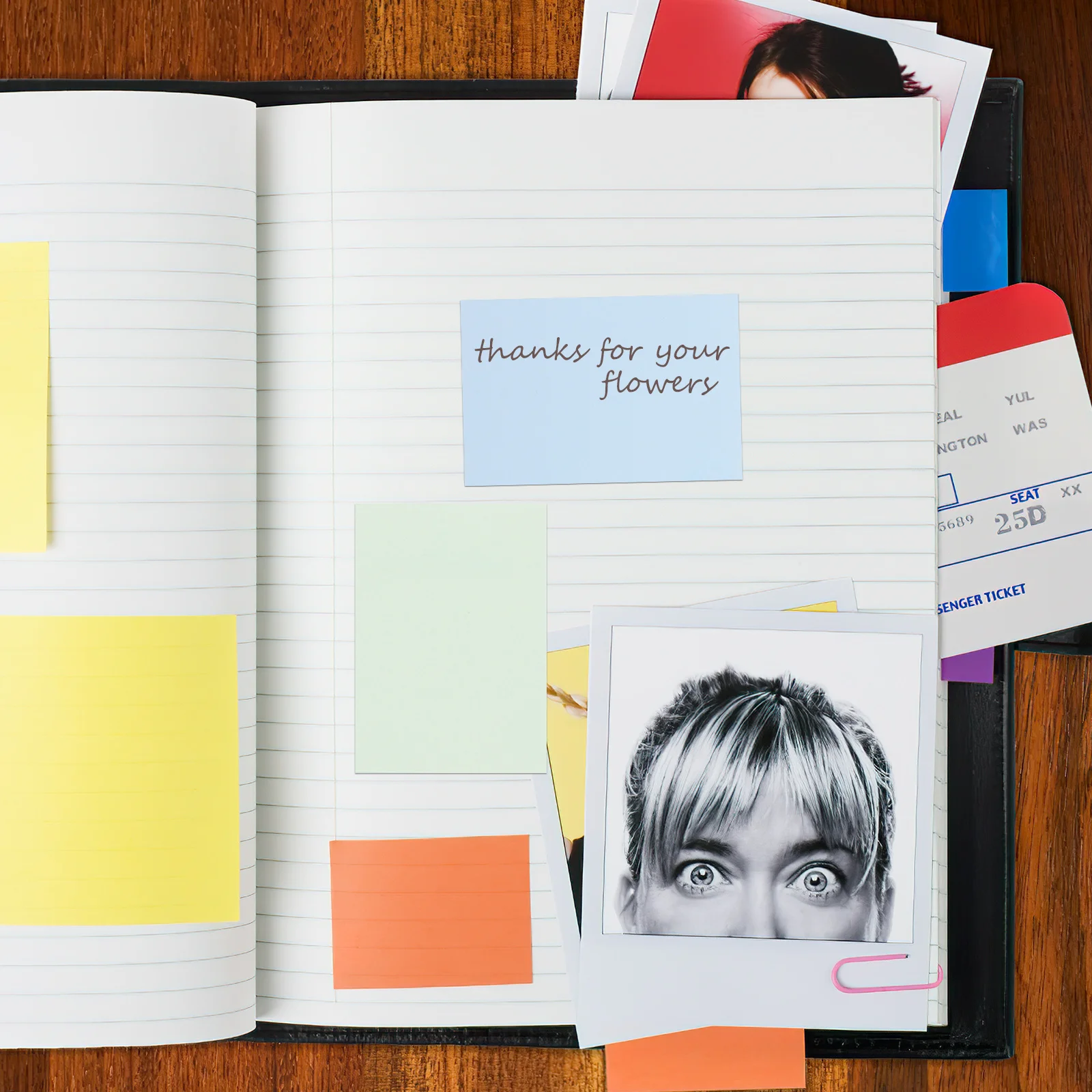 

5 set Colored Memo Pads Thick Tear-Off Self-Adhesive Notepads For Office School Home Use Smooth Writing Portable