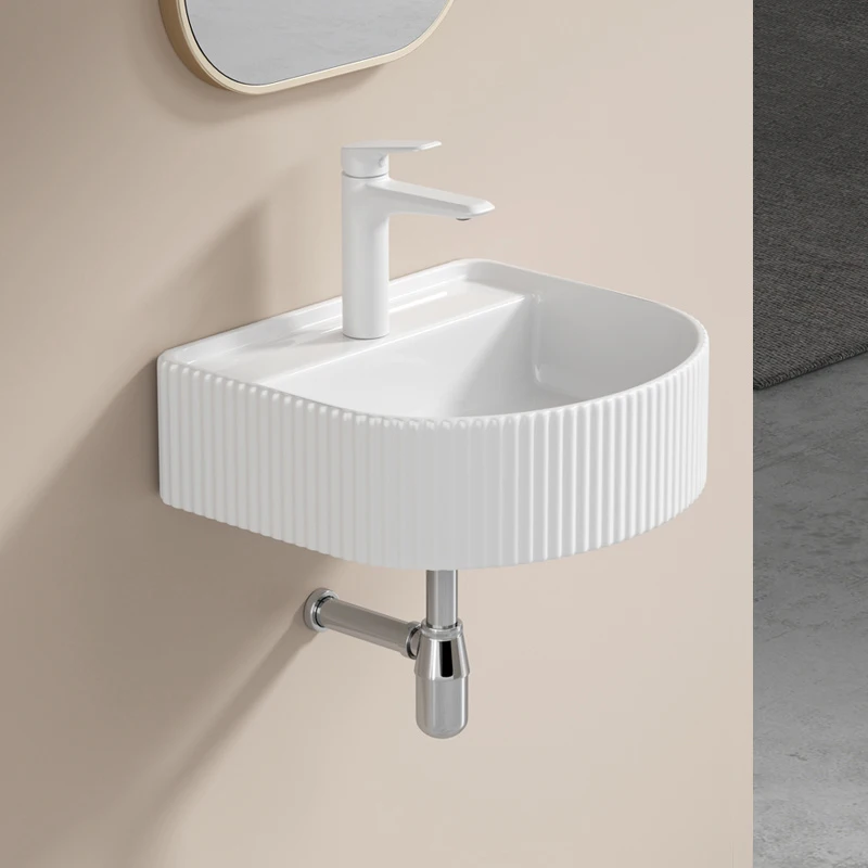 

Wall Mounted Washbasin, Balcony, Single Basin, Ceramic Suspended Mini Basin, Small Unit Bathroom, Wall Mounted Washbasin