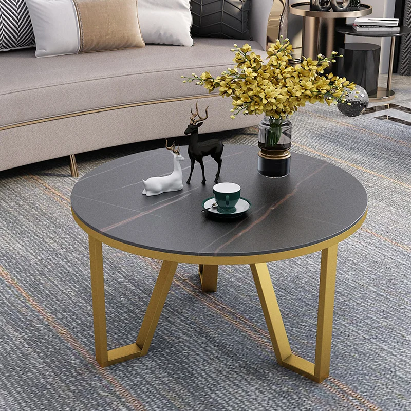 Modern Round Coffee Table Kitchen Center Poker Dining Minimalist Sofa Side Table Sweet Space Saving Couchtisch Patio Furniture