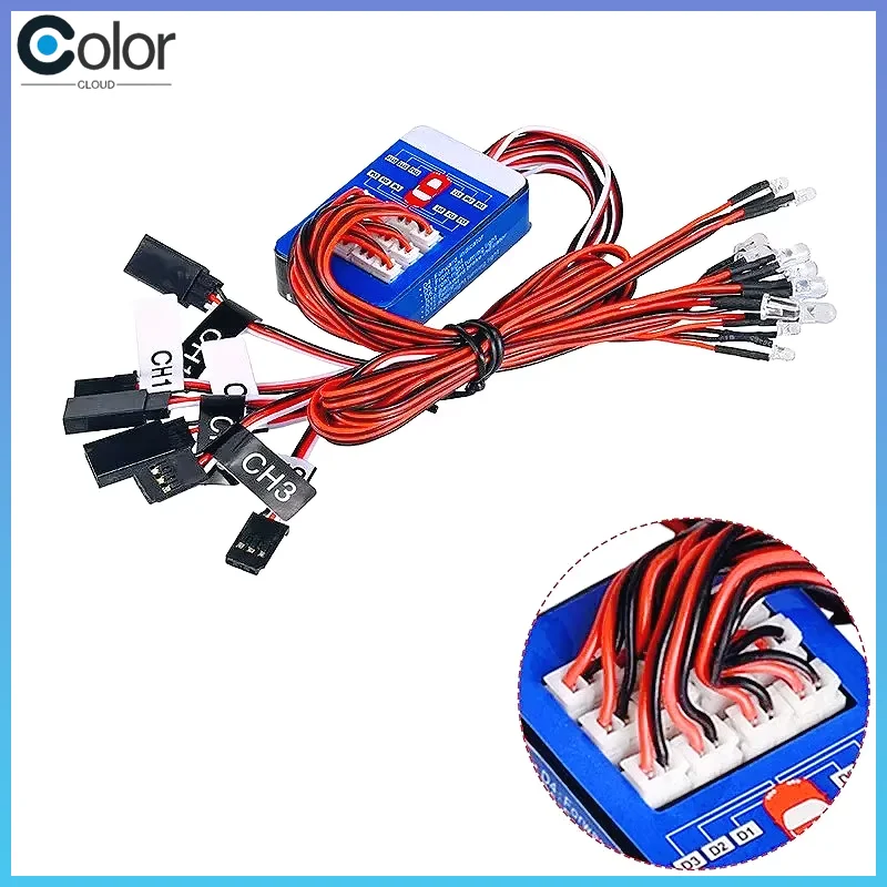 Tamiya Remote Control Model Car 12 Led Light Group Three-Way Controllable Turn Signal Simulation Linkage For Rc Cars
