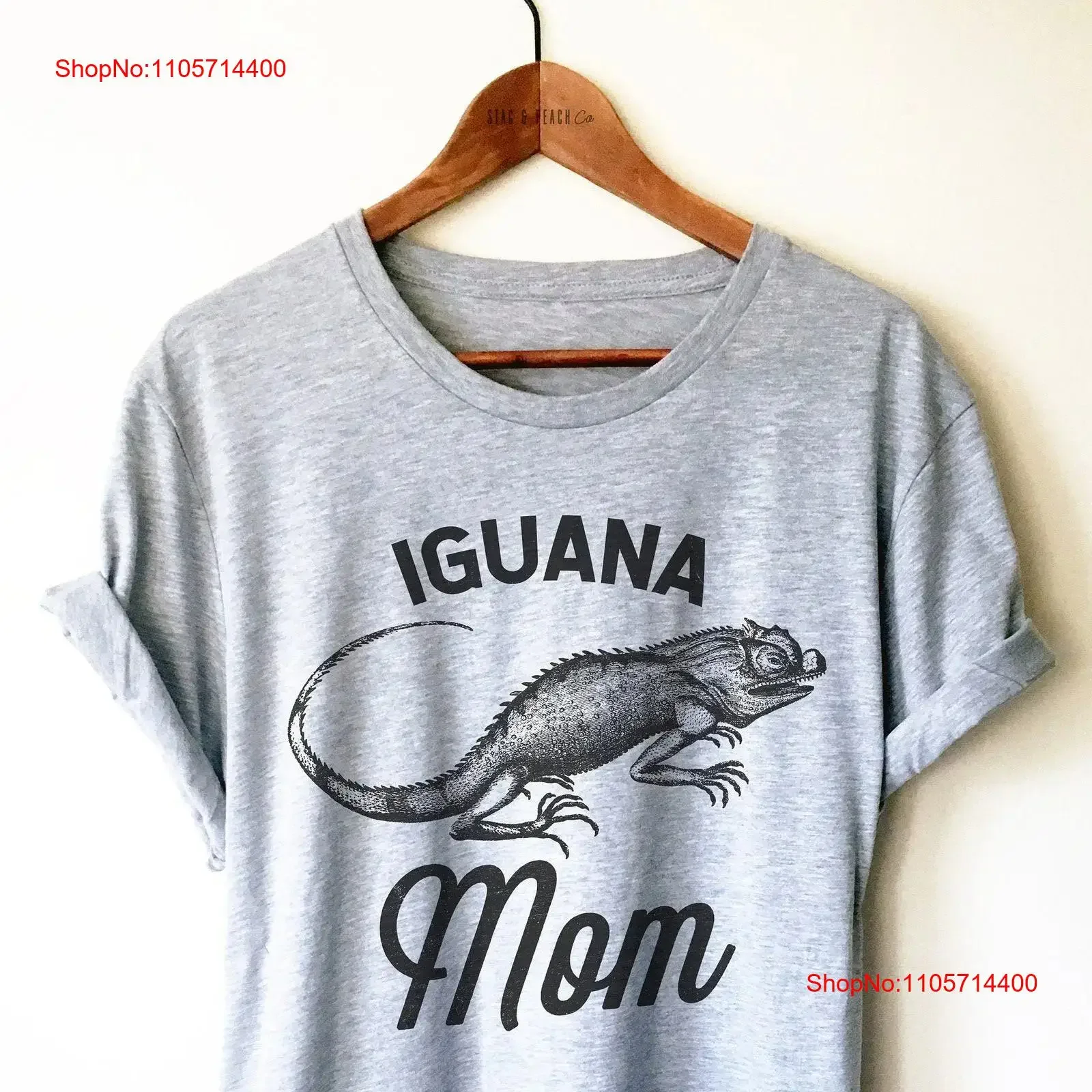 Iguana Mom T Shirt Funny Reptile Lizard Herpetology Apparel vintage Washed Versatile Unisex Comfortable designer clothes