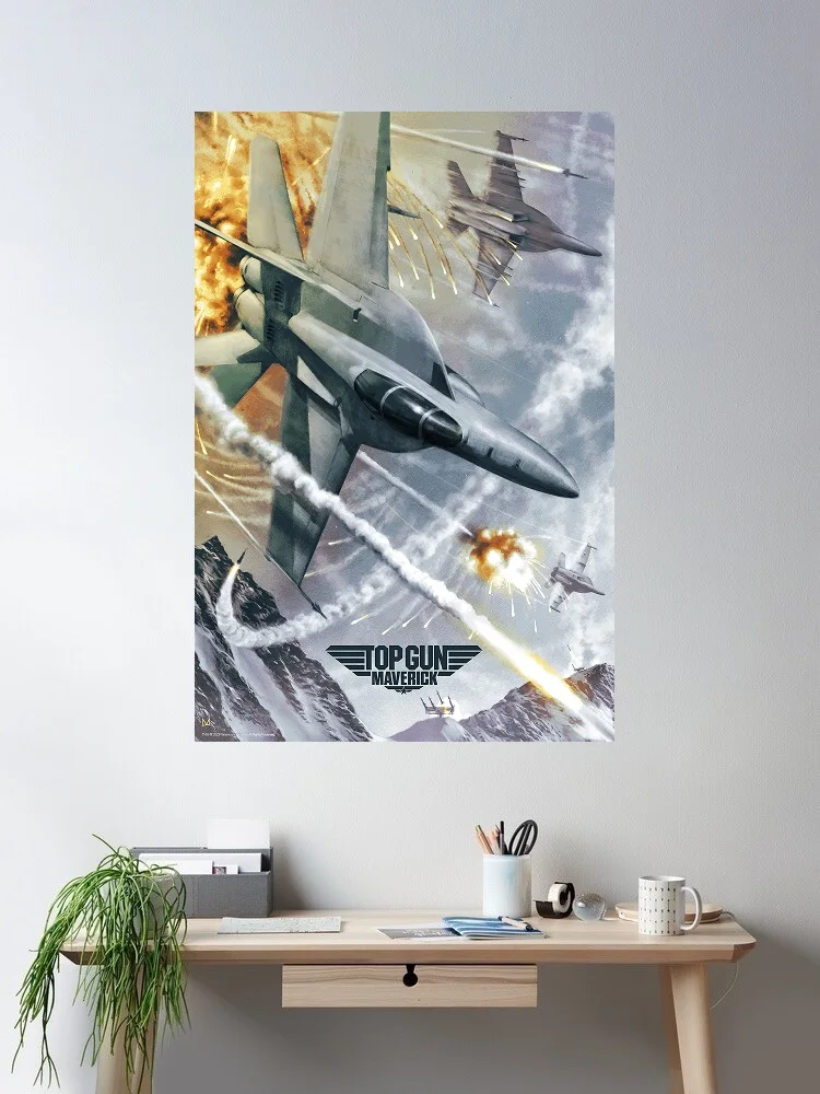 

Top Gun: Maverick Movie Art Print Canvas Poster, Living Room Decor, Home Wall Picture