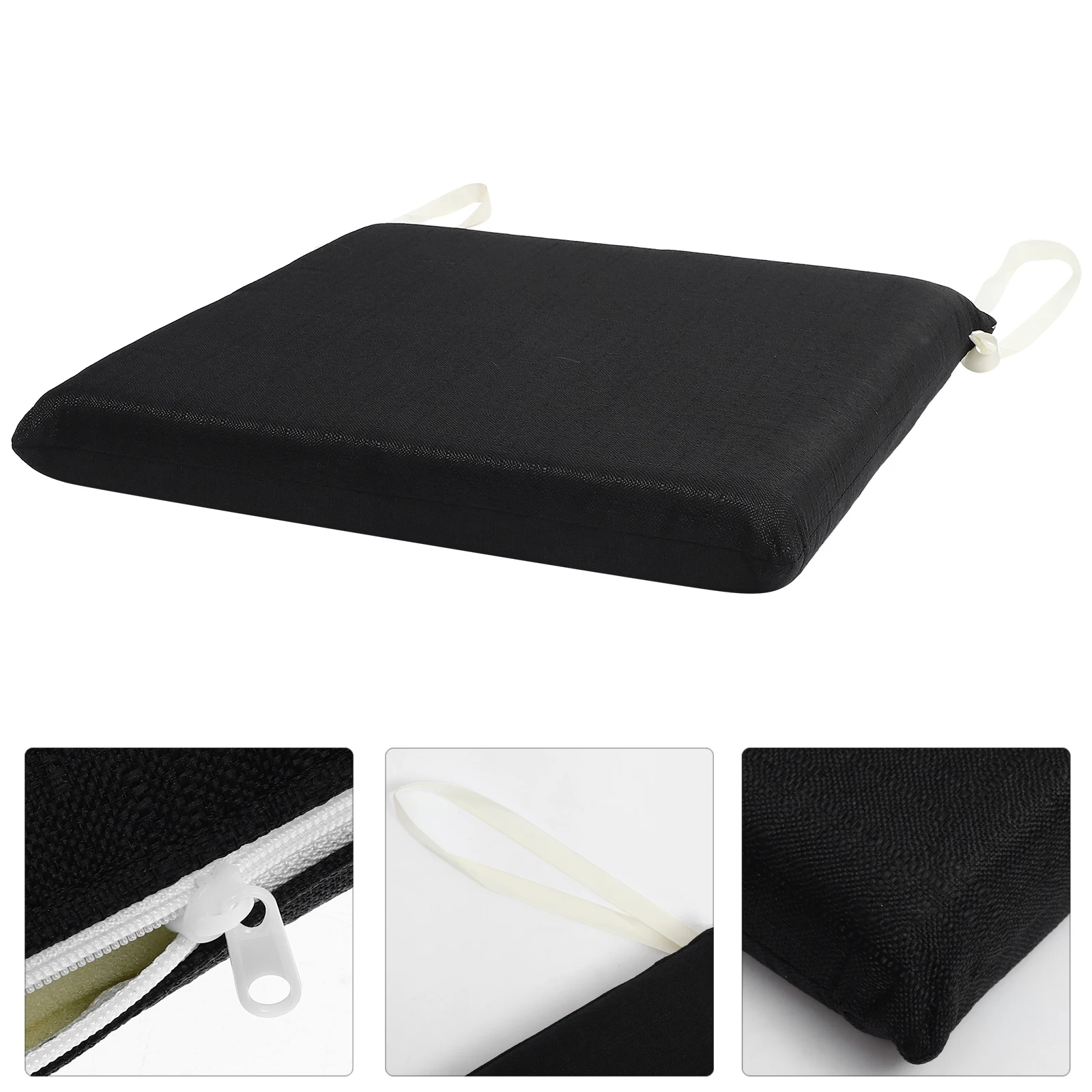 

Memory Foam Seat Cushion Black Portable Chair Pad Ergonomic Stool Cushions Comfortable HomeAccessory Rebounding Supportive