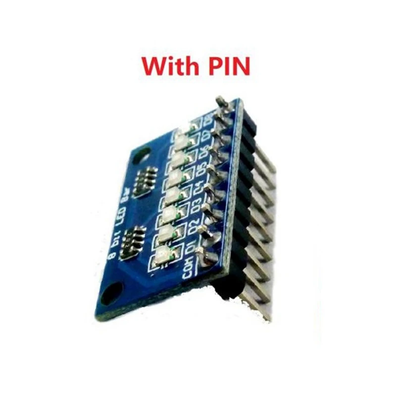 HOT-3.3V 5V 8 Bit Blue Common Cathode LED Indicator Module DIY Kit For Arduino NANO UNO Raspberry Pi 4 Nodemcu V3