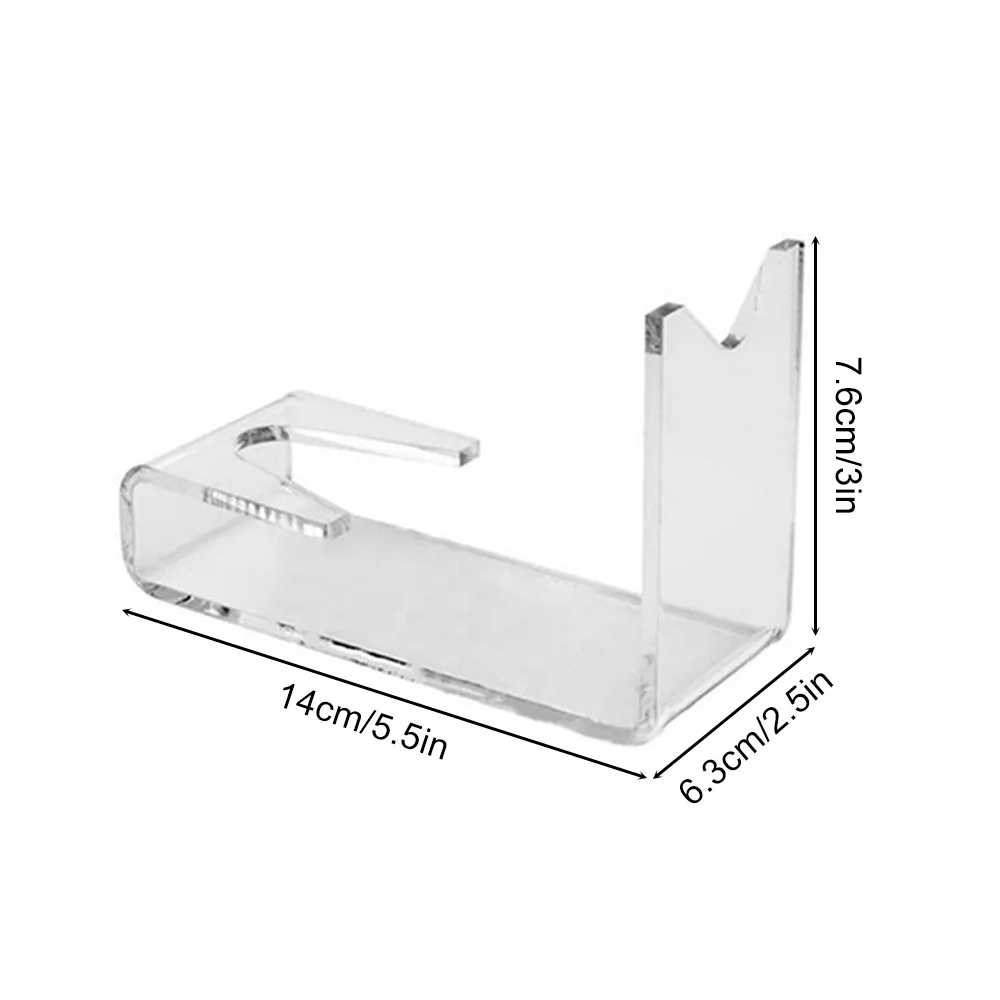 2Pcs Clear Acrylic Hand Gun Display Stand Pistol Rack Holder Pistol Stand Handgun Holder Short Toy Gun Model Showing Rack Shoot