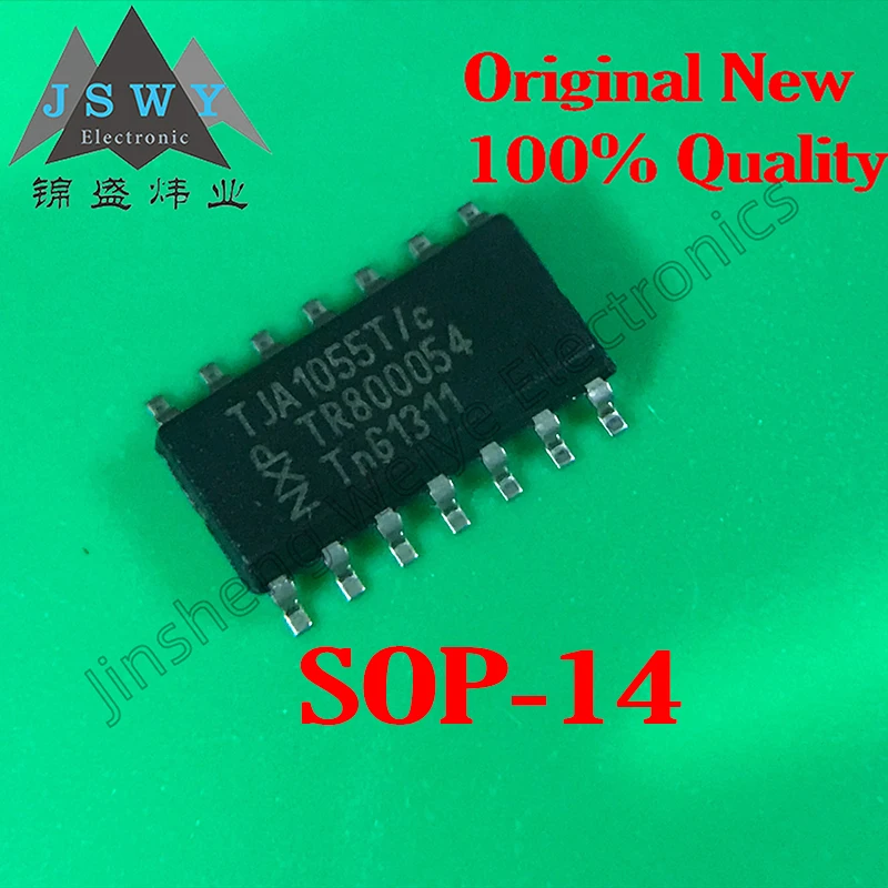 5PCS TJA1055T TJA1055T/C TJA1055 SMD SOP14 data interface chip IC 100% brand new genuine electronic