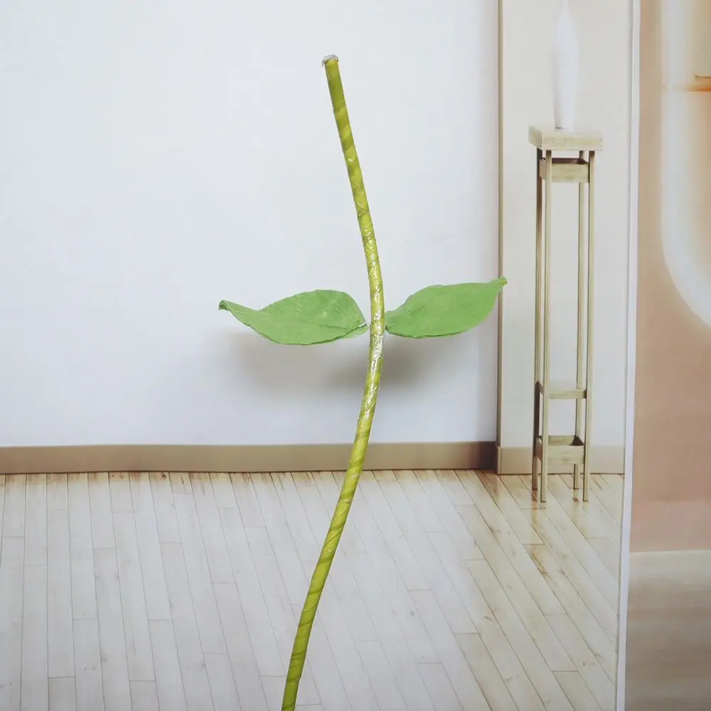 Simulierter künstlicher Blumenständer, 1,35 m, PVC, grüne Blätter, Blumenstielbasis, Zubehör für Schaufensterdekoration, riesiger Blumenständer – Detail 6