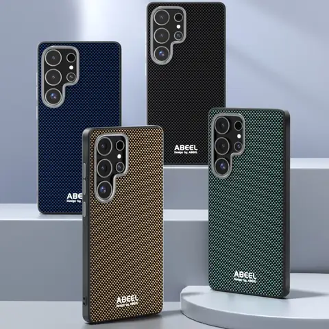 Samsung Galaxy S24 Plus Case Carbon Fiber Pattern Phone Case for Samsung Galaxy S26 Ultra S25 Edge S24 Plus FE Metal Lens Frame Magnet Charging TPU+PC Cover
