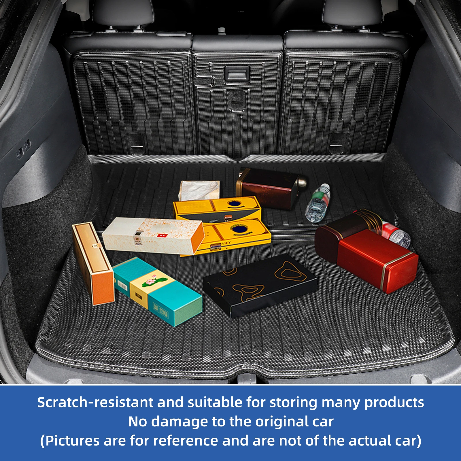 SMABEE for Kia Tasman 2025 Car Trunk Bed Cargo Liner Mat TPE 3D Floor mats Anti Dirt All Weather Auto Waterproof Accessories - view 6