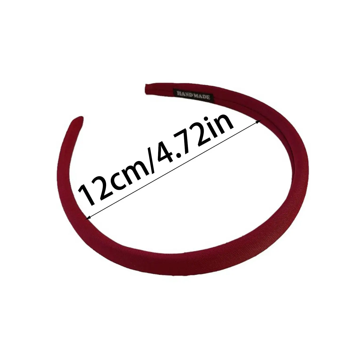 Korean Retro Red Headbands Women Girl Solid Color Simple Hairbands Elastic Hair Hoop Ornament Fashion Hair Accessories