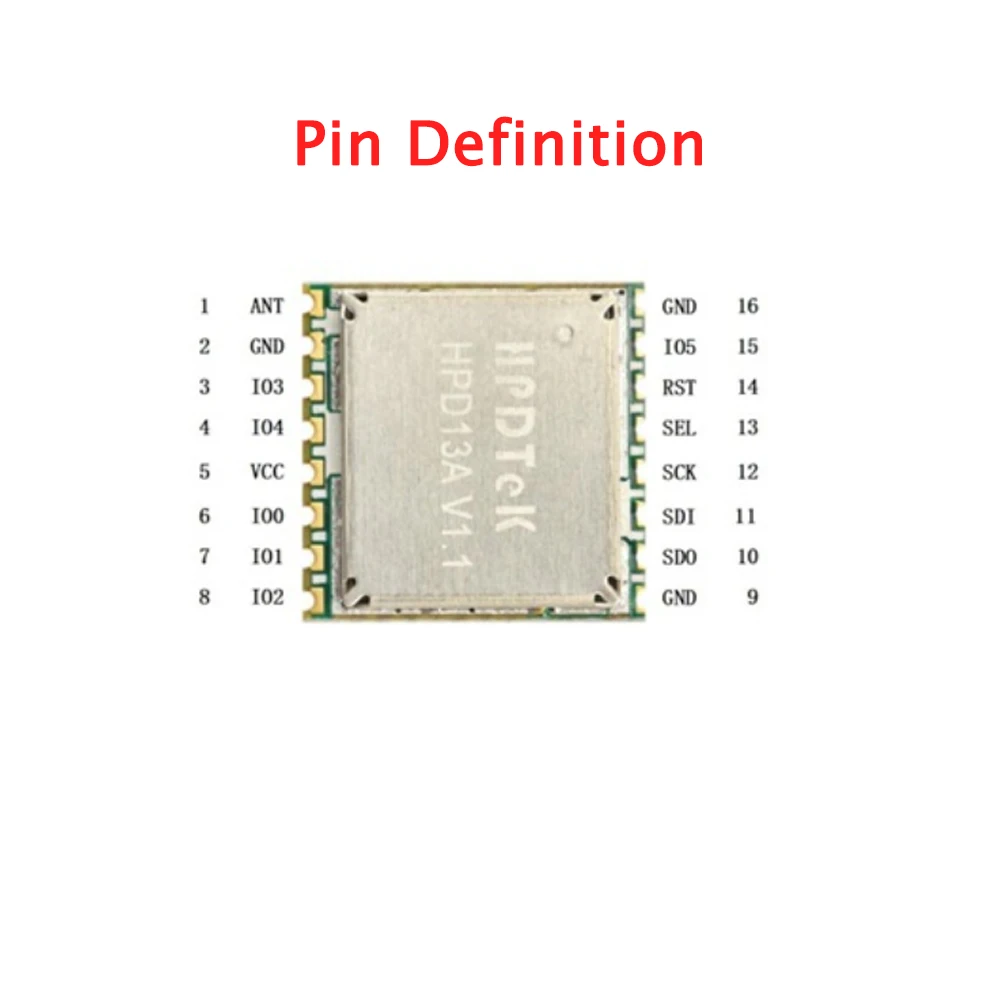 10 pz/lotto HPD13A 868MHz 915MHz SX1276 modulo ricetrasmettitore Wireless Radio RF trasmissione dati Lo-Ra per sistema di irrigazione remota