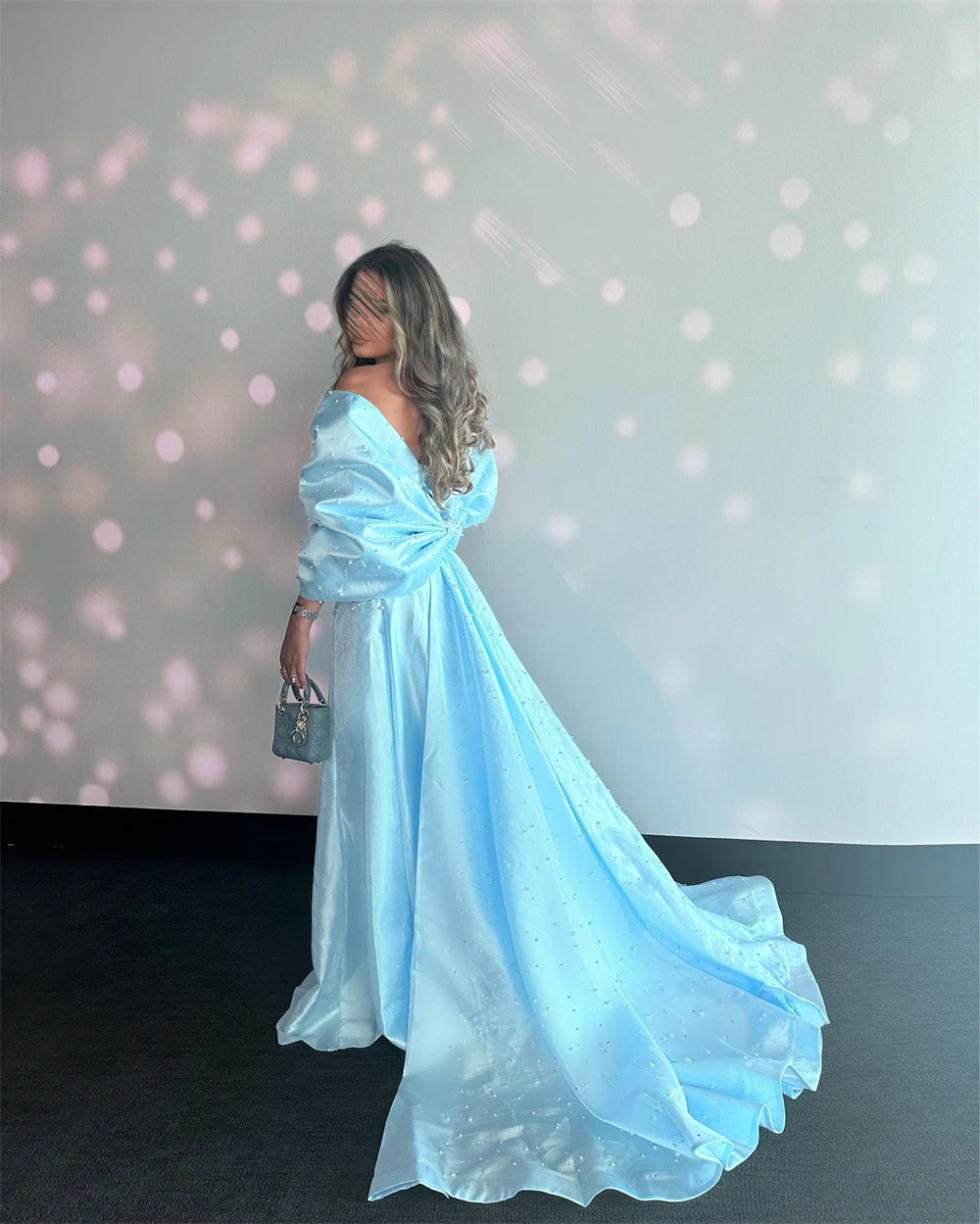 Customized Prom Dresses Elegant Fashion Strapless Floor Length A-line Stole s Ruched Beaded Court Formal Evening Gowns فساتين سه