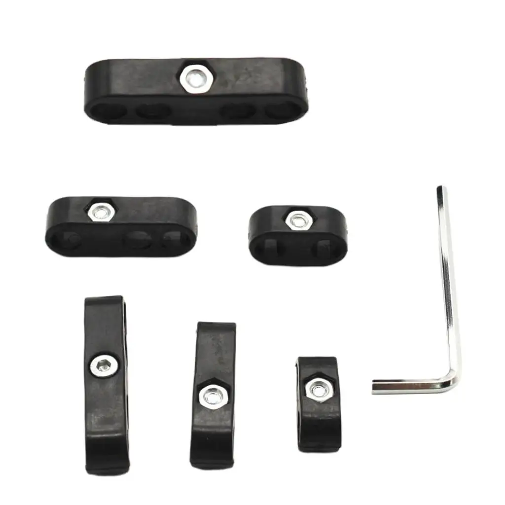 Black Plastic Spark Plug Wire Dividers Set Universal 2wire 3wire 4wire Separators for Auto Repair Projects