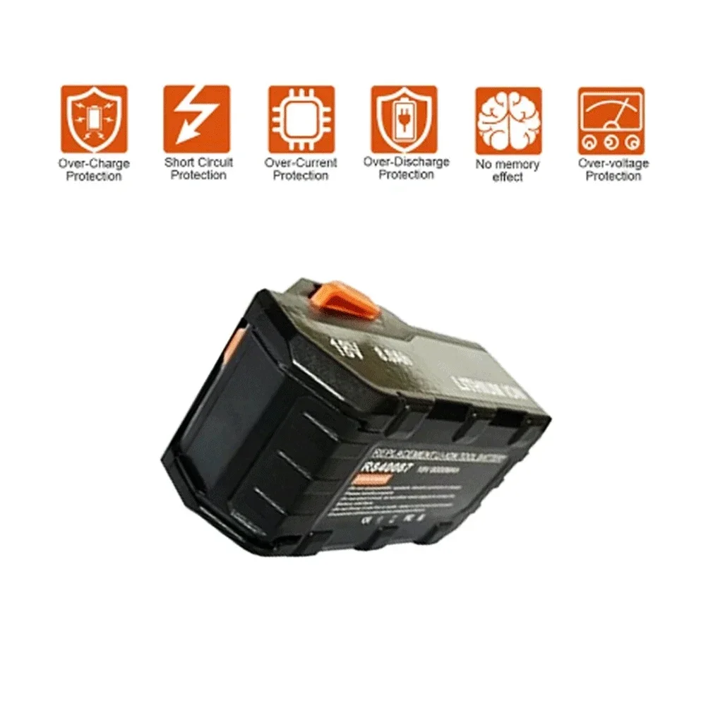 For AEG 18V Battery 8.0AH Lithium-Ion Battery For RIDGID R840087 R840085 L1815R L1850R L1830R R840083 Series Cordless Power Tool