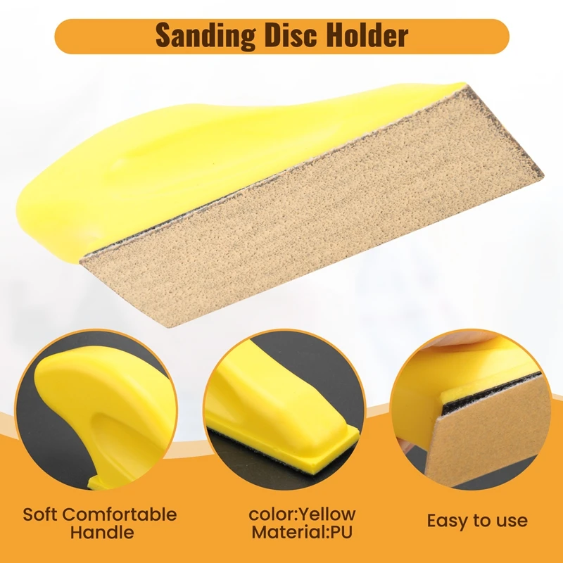 

A21I-Mini Sander Kit, Micro-Sanding Tools For Small Projects, Small Detail Handle Sanding For Tight Narrow Spaces&DIY Crafts