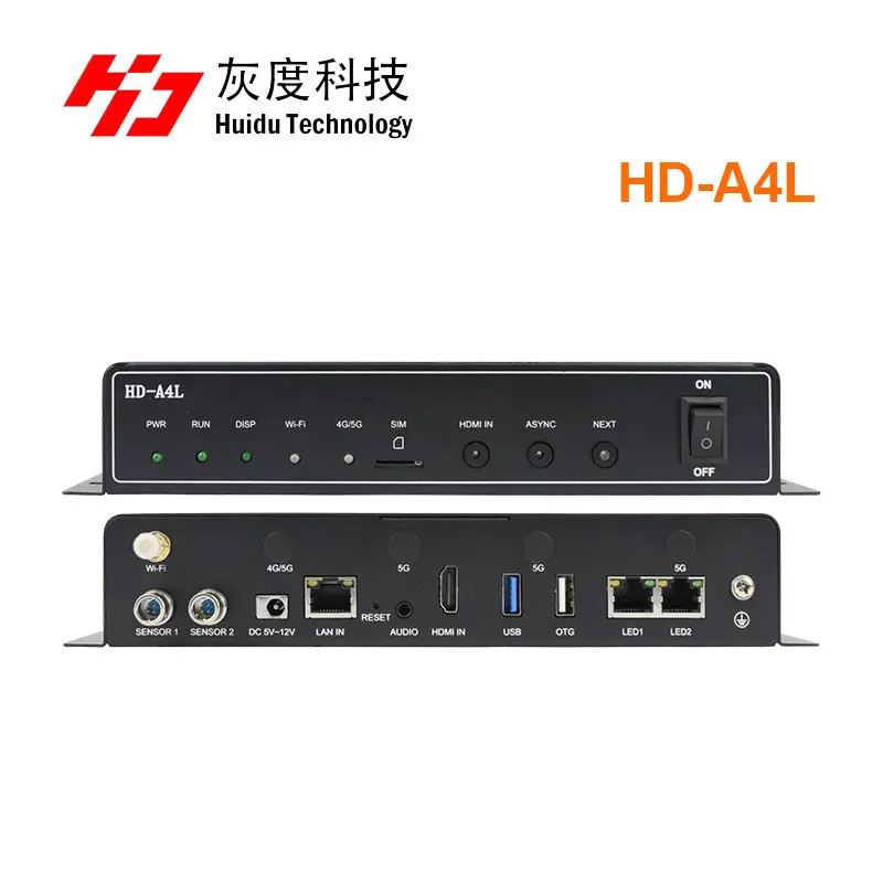 Huidu HD-A6L HD-A4L HD-A5L HD-A3L Full Color Video LED Display Player Box Dual-mode Player Support  Audio Output