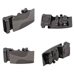 Men's Alloy Automatic Belt Buckle High Quality Black Metal Buckle Men's Business Casual Width  Casual Metal Belt Buckle Heads