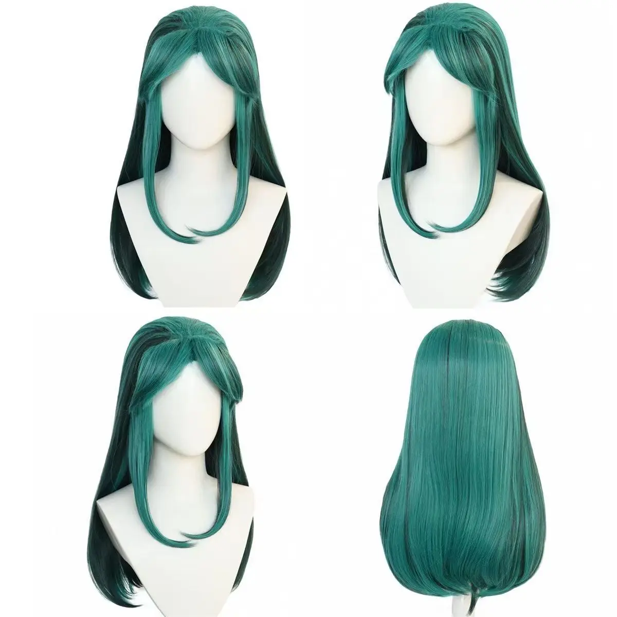 

Anime Urusei Yatsura Lamu Lum Cosplay Wig Long Mix Green Synthetic hair Heat Resistant Synthetic Hair Wigs with Rose net liner