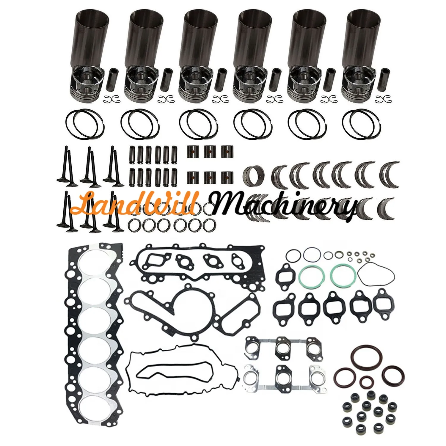 1HZ Engine Overhaul Rebuild Kit For Toyota Landcruiser HZJ75 HZJ80 Coaster TD