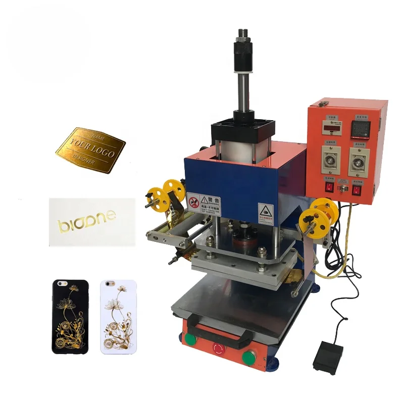 

Factory Wholesale 4 Sizes Desktop Hot Foil Gold Stamping Machine with Workbench Bronzing Paper Holder Positioning Slider