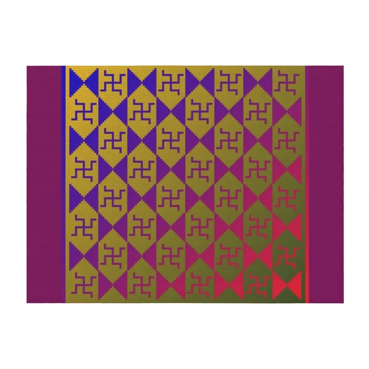 Roman mosaic. Cherchell-01 Throw Blanket Custom Hairys Cute Blankets Sofas Of Decoration Blankets