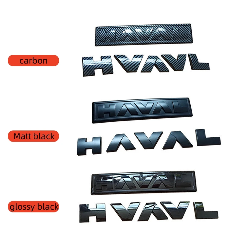 for Haval H6 GT logo Car Front Network Black Logo Emblems For GWM Great Wall Generation Haval H6 GT