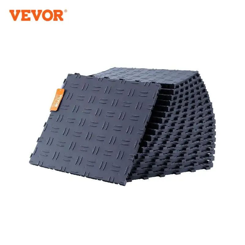 

VEVOR Garage Tiles Interlocking 12x12 in 25 Pack Garage Floor Covering Tiles Non-Slip Double-Sided Texture Garage Flooring Tiles