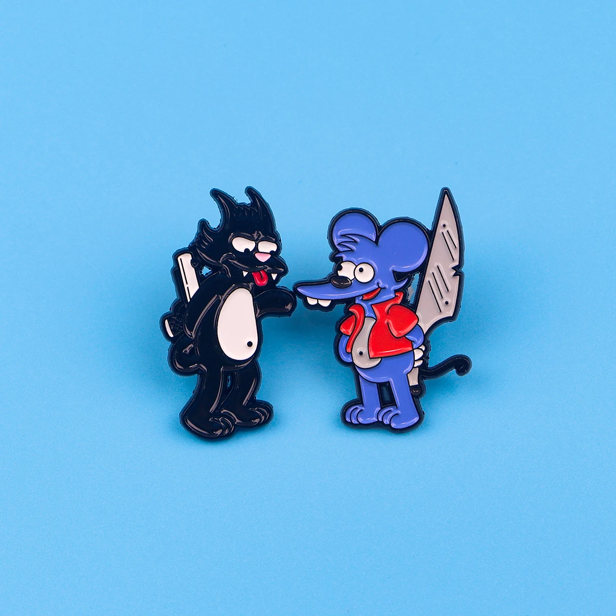 Funny Cartoon Enamel Pins Metal Mouse Brooch Backpack Hat Bag Collar Lapel Badges Men Women Fashion Jewelry Collection Gift