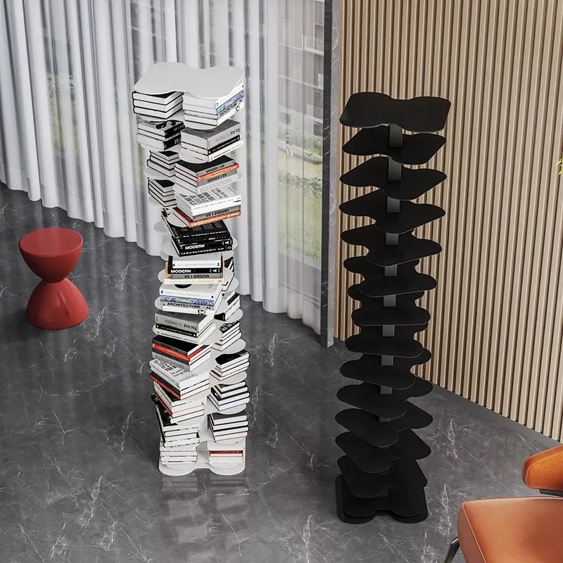 

Книжная полка Стеллаж для хранения в гостиной Многослойная полка Кованый железный современный невидимый спиральный угловой книжный шкаф от пола до потолка
