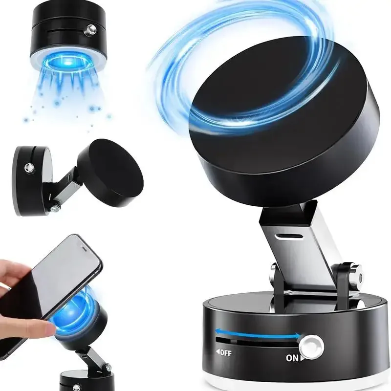 

Strong Suction Cup Magnetic Phone Holder Stand Adjustable Foldable Vacuum Adsorption for Mobile Phone